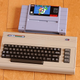 The C64 Mini is about the size of a VHS Cassette tape, or couple of SNES carts if you’re too young to know what VHS was.